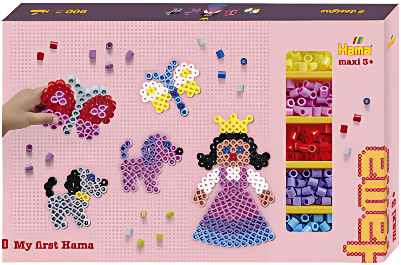 Hama Perles à repasser maxi "Princesse & Co", coffret cadeau