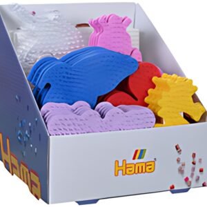 Hama Plaque pour perles midi, 7 motifs, présentoir de 35
