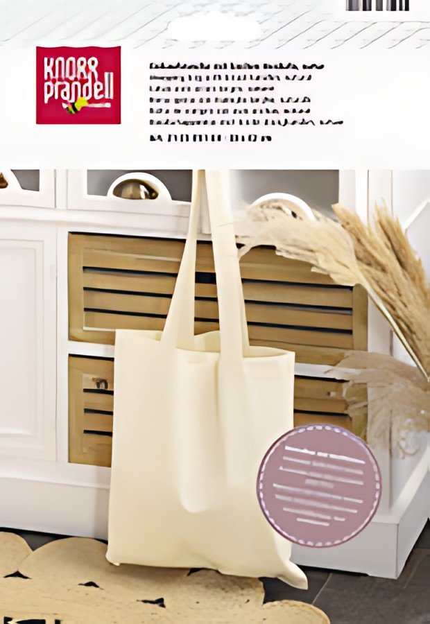 KNORR prandell Sac de courses en coton, naturel