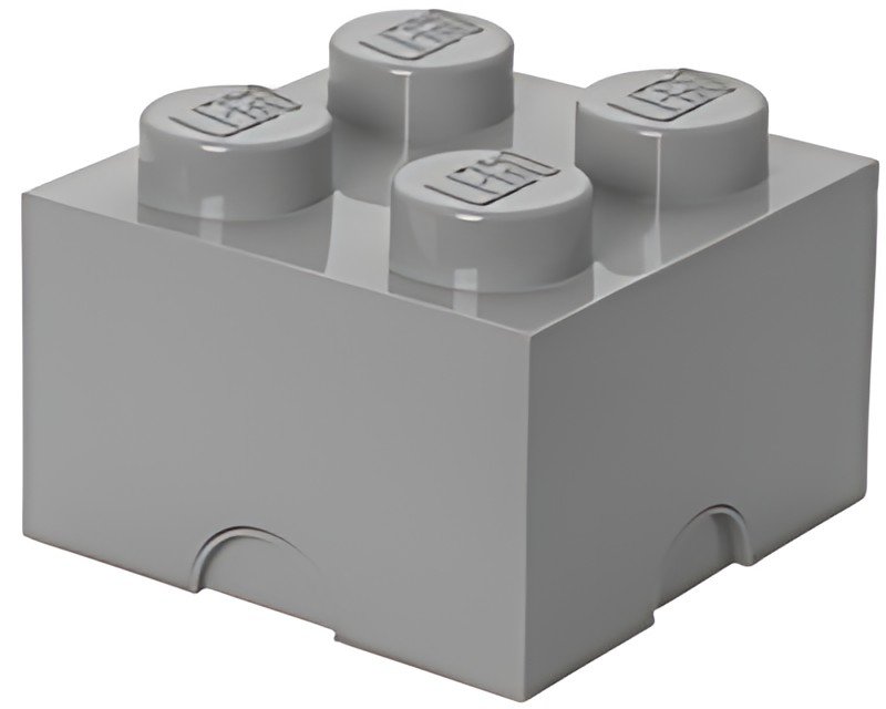 LEGO Brique de rangement STORAGE BRICK 4, 5,7 L, gris