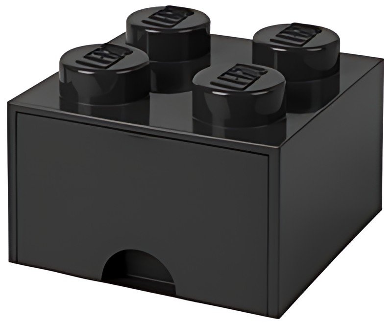 LEGO Brique tiroir STORAGE BRICK DRAWER 4, 1 tiroir, noir