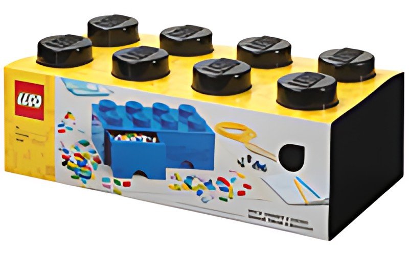 LEGO Brique tiroir STORAGE BRICK DRAWER 8, 2 tiroirs, noir