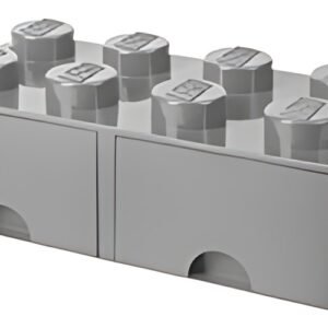 LEGO Brique tiroir STORAGE BRICK DRAWER 8, 2 tiroirs, gris