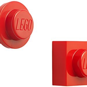 LEGO Set d'aimants, 2 pièces, rouge
