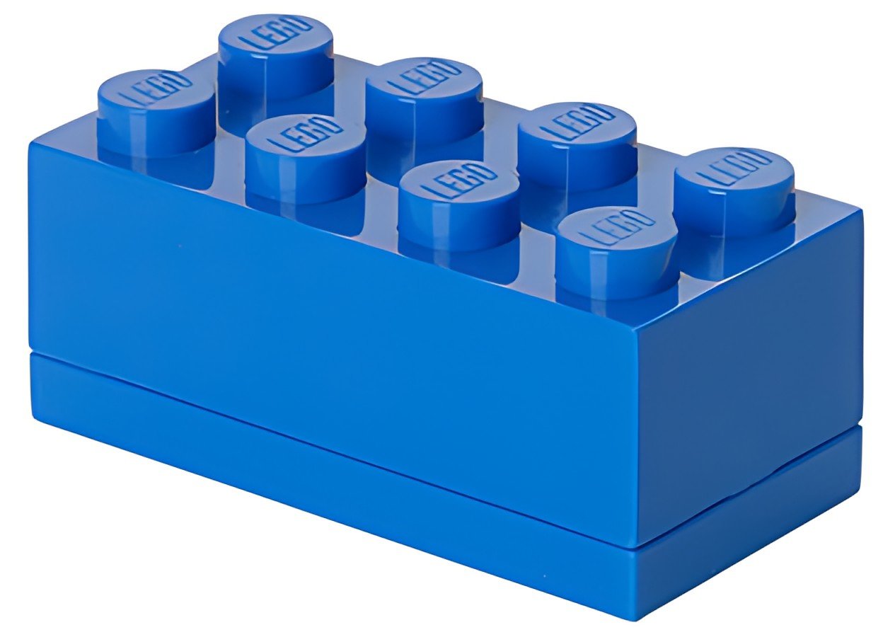 LEGO Boîte à snack MINI BOX 8, 110 ml, bleu