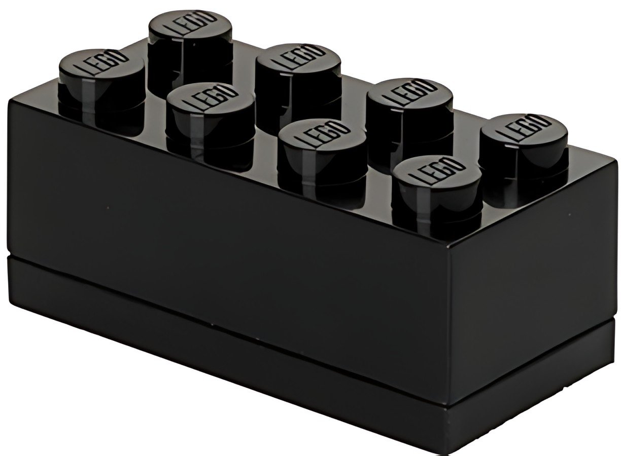 LEGO Boîte à snack MINI BOX 8, 110 ml, noir