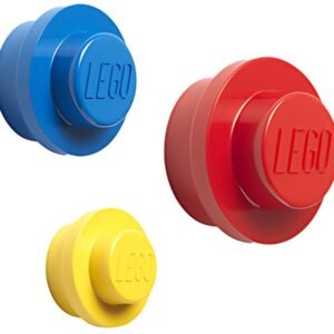 LEGO Jeu de patères WALL HANGER SET, jaune/bleu/rouge