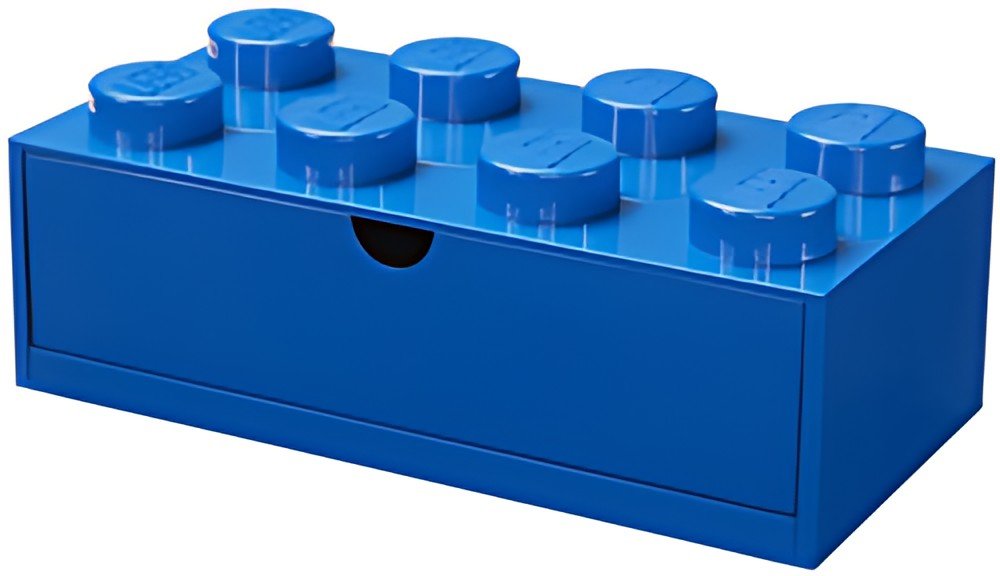LEGO Brique tiroir DESK DRAWER 8, 1 tiroir, bleu
