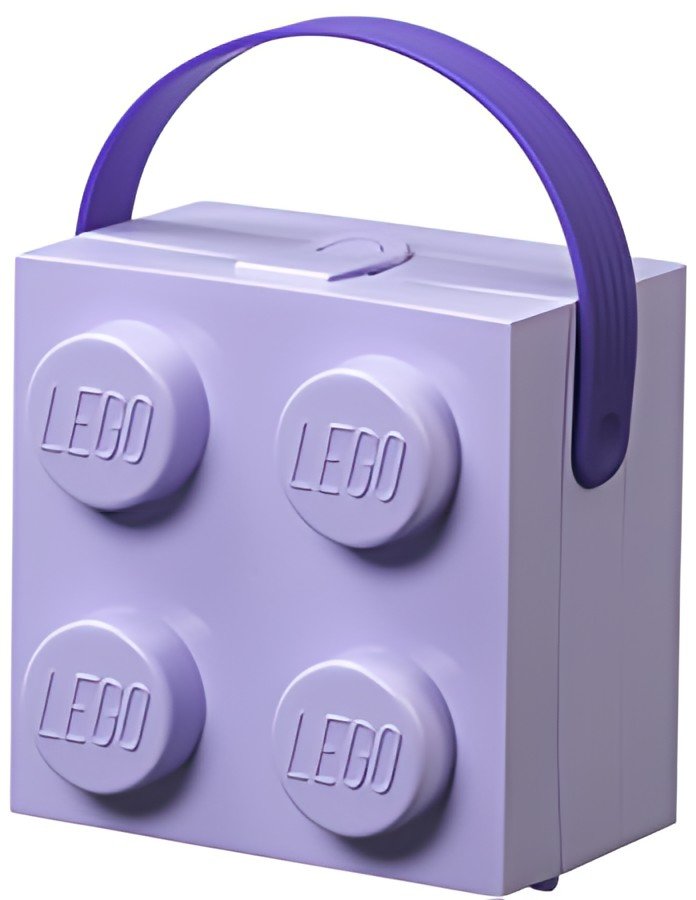 LEGO Boîte à goûter avec poignée, lavande