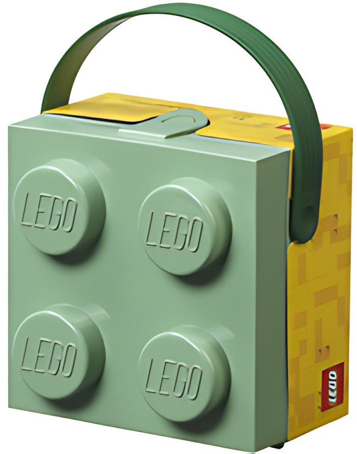 LEGO Boîte à goûter avec poignée, vert sable