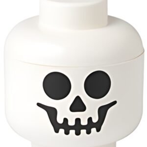 LEGO Boîte en forme de tête STORAGE HEAD SKELETON, S, blanc