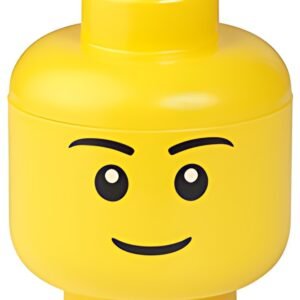 LEGO Boîte en forme de tête STORAGE HEAD BOY, L, jaune