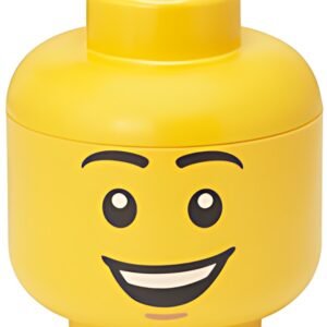 LEGO Boîte en forme de tête STORAGE HEAD HAPPY BOY, L, jaune
