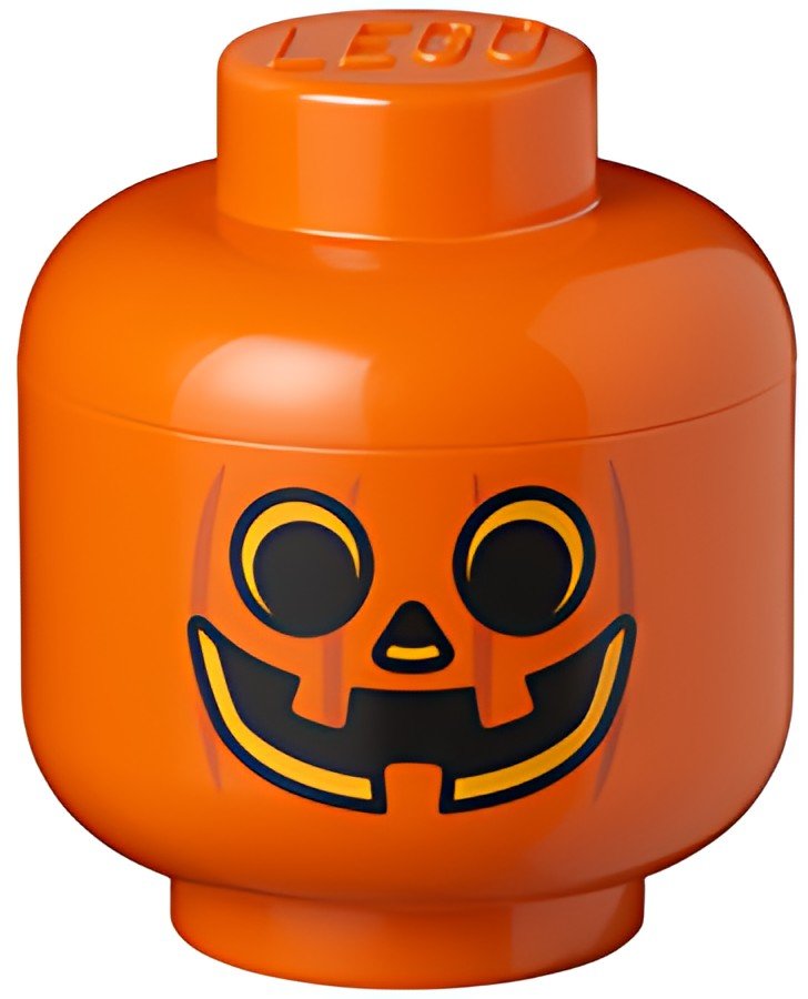 LEGO Boîte en forme de tête STORAGE HEAD PUMPKIN, L, orange
