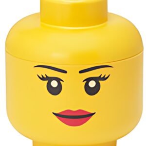 LEGO Mini-boîte en forme de tête STORAGE HEAD GIRL, jaune