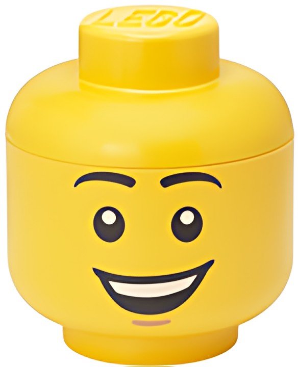 LEGO Mini-boîte en forme de tête STORAGE HEAD HAPPY BOY