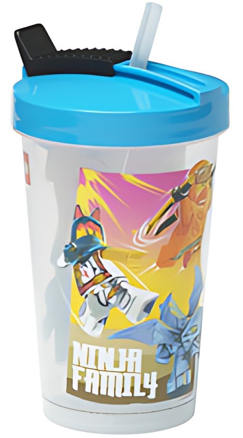 LEGO Gobelet avec paille NINJAGO, 0,5 litre