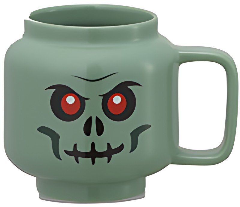 LEGO Tasse à café GREEN SKELETON, 255 ml, dans carton, jaune