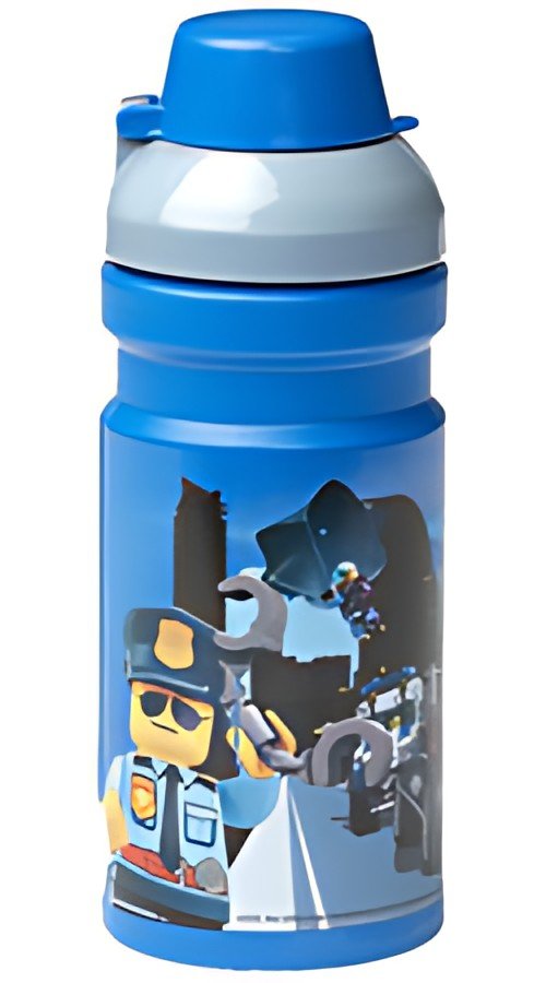 LEGO Gourde CITY, 390 ml, bleu