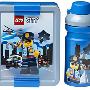 LEGO Gourde + Boîte à goûter LUNCH SET CITY, bleu