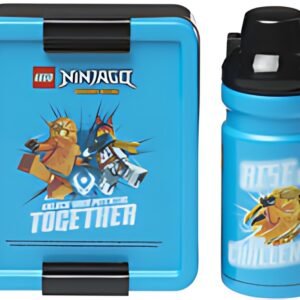 LEGO Gourde + Boîte à goûter LUNCH SET NINJAGO, bleu/noir