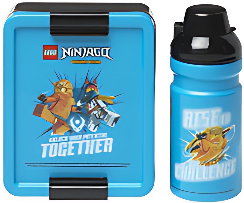 LEGO Gourde + Boîte à goûter LUNCH SET NINJAGO, bleu/noir