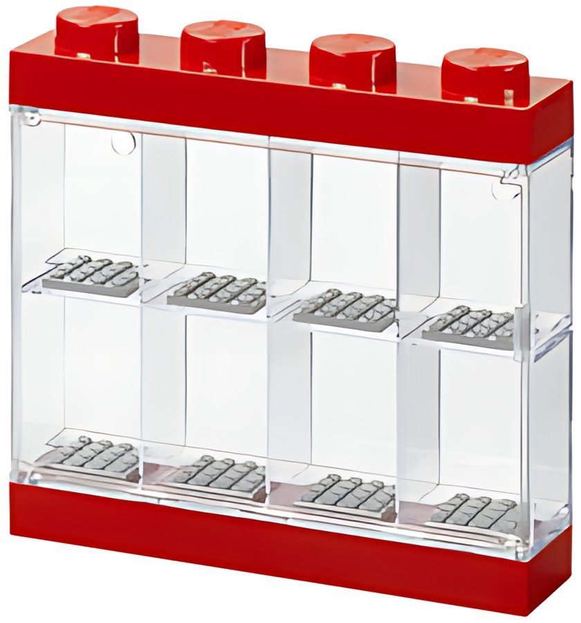 LEGO Vitrine pour figurines DISPLAY CASE 8, rouge