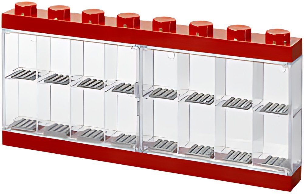 LEGO Vitrine pour figurines DISPLAY CASE 16, rouge