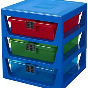 LEGO Module de classement 3-DRAWER STORAGE RACK, bleu