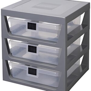 LEGO Module de classement 3-DRAWER STORAGE RACK, gris