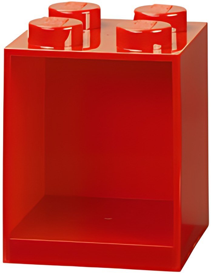 LEGO Étagère en forme de brique BRICK SHELF 4, rouge