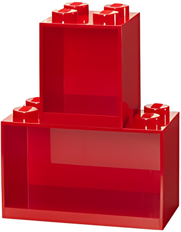 LEGO Set d'étagères en forme de brique BRICK SHELF, rouge