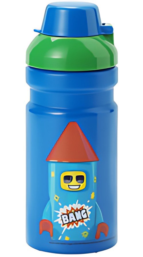 LEGO Gourde FIREWORK GUY, 390 ml, bleu