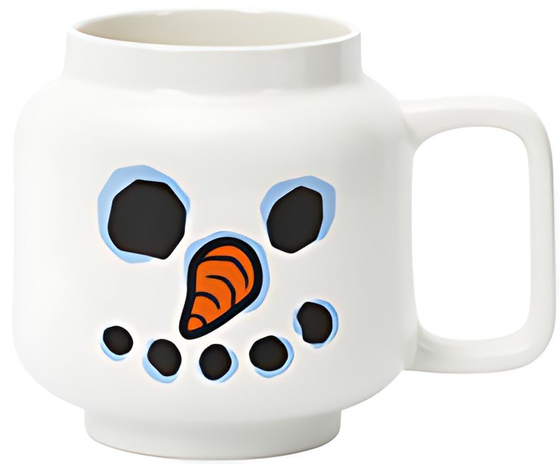 LEGO Mug SNOWMAN, 530 ml, dans carton, blanc