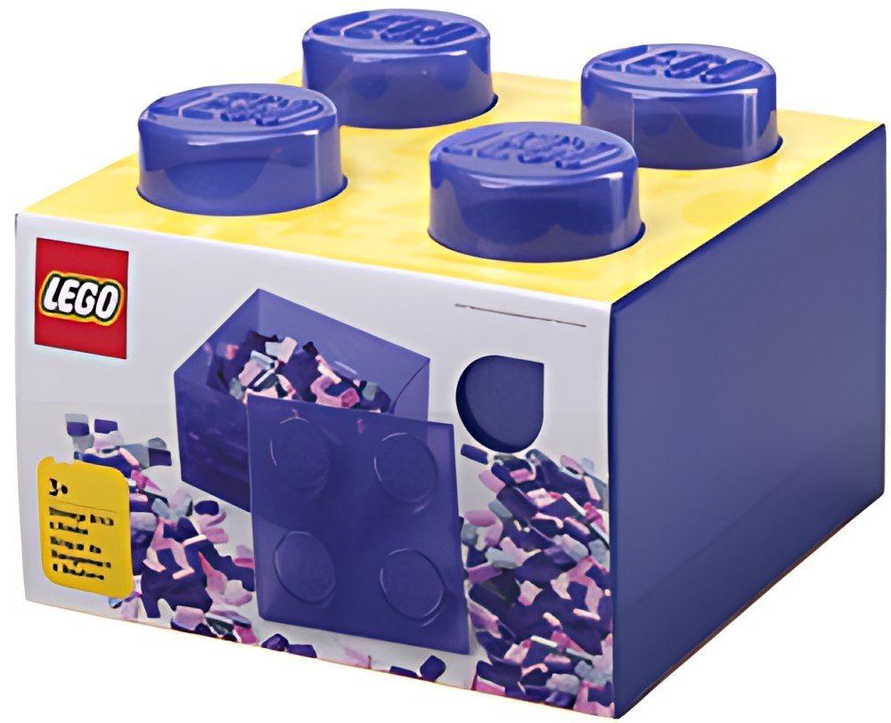 LEGO Brique de rangement STORAGE BRICK 4 GLITTER, violet