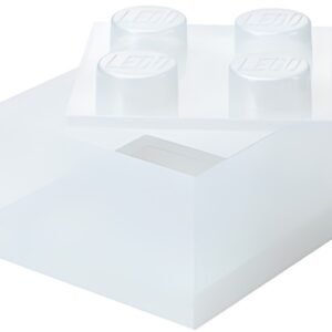 LEGO Brique STORAGE BRICK 4 GLITTER, translucide