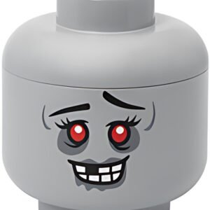 LEGO Boîte en forme de tête STORAGE HEAD ZOMBIE, L, gris