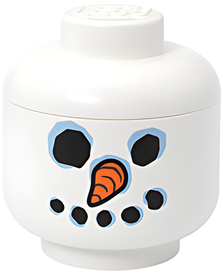 LEGO Boîte en forme de tête STORAGE HEAD SNOWMAN, L, blanc