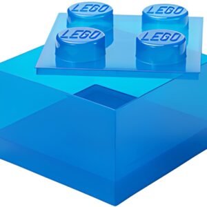 LEGO Brique de rangement STORAGE BRICK 4 TOP LID, bleu