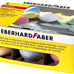 EBERHARD FABER Craie de trottoir en forme d'oeuf, étui de 6