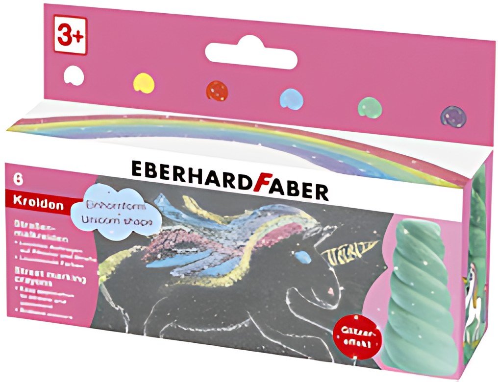 EBERHARD FABER Craie de trottoir corne de licorne, étui de 6