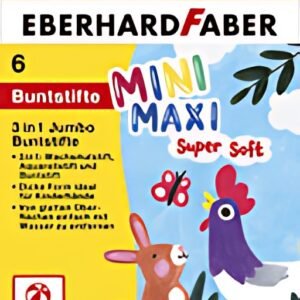 EBERHARD FABER Crayon de couleur 3 en 1 Jumbo MINI MAXI