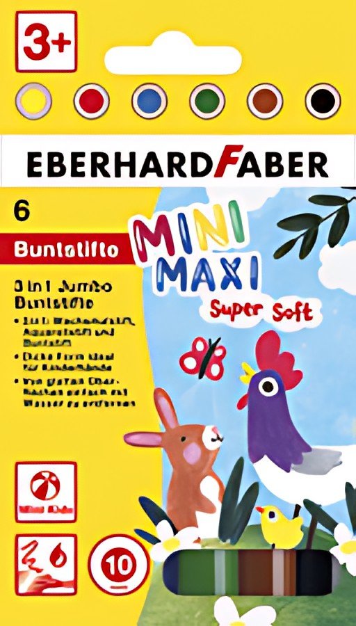 EBERHARD FABER Crayon de couleur 3 en 1 Jumbo MINI MAXI