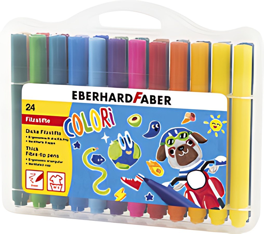EBERHARD FABER Feutre large COLORI, étui de 24
