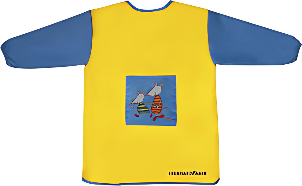 EBERHARD FABER Tablier de peinture Mini Kids, jaune/bleu