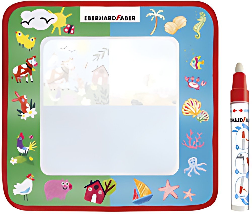 EBERHARD FABER Tapis de coloriage AQUA FUN, 320 x 320 mm