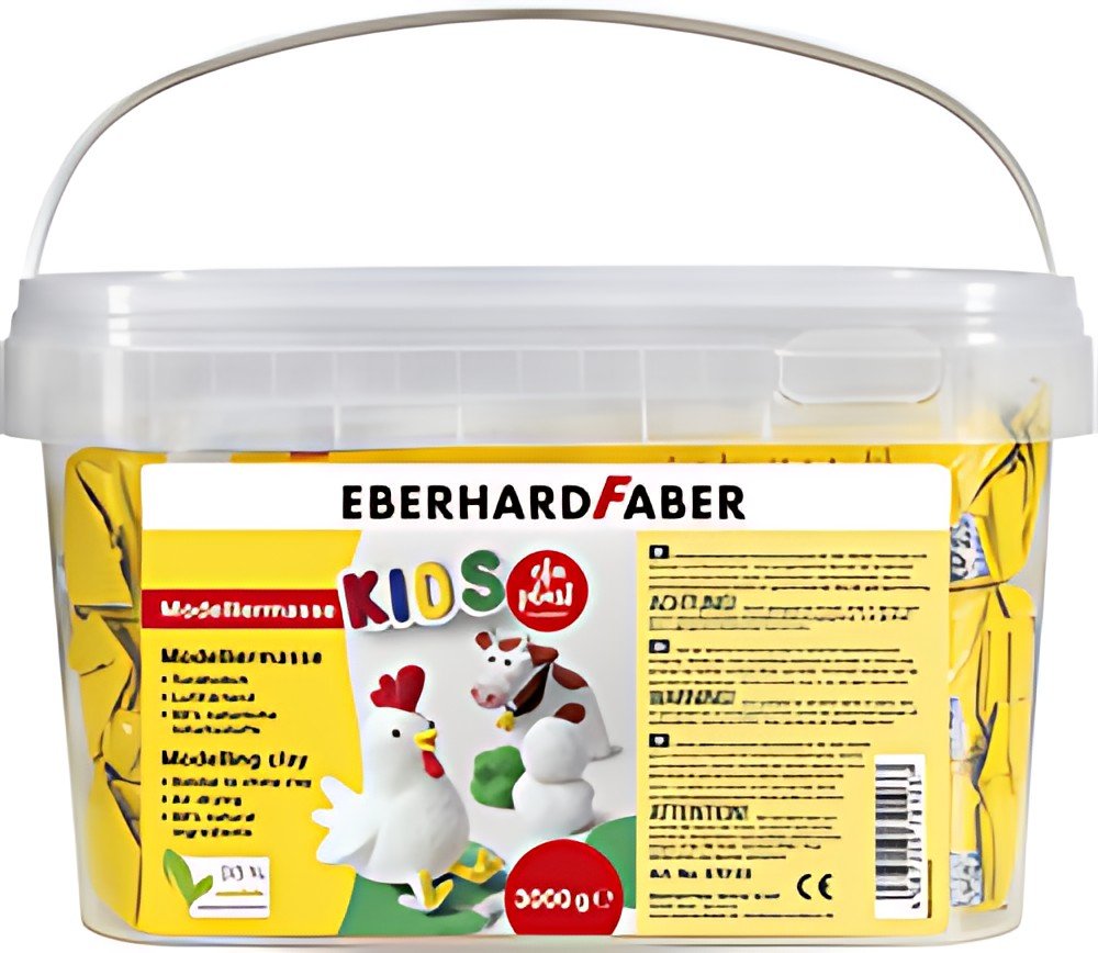 EBERHARD FABER Pâte à modeler EFA plast KIDS, seau, blanc