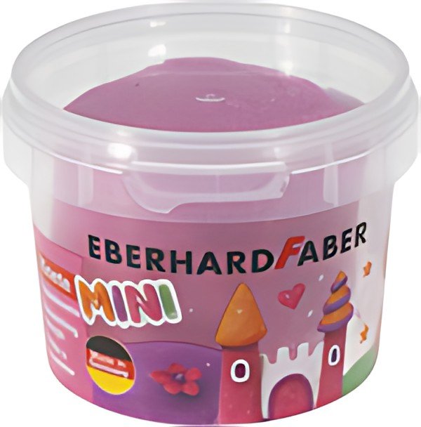 EBERHARD FABER Pâte à modeler, boîte de 100 g, rose pailleté