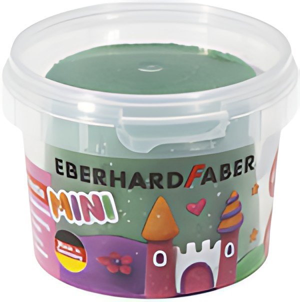 EBERHARD FABER Pâte à modeler, boîte de 100 g, vert pailleté