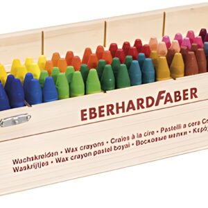 EBERHARD FABER Craie de cire COLORI, boîte en bois de 100